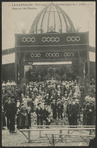 La Garnache. - Pèlerinage eucharistique du 11 juillet 1912, le reposoir des Planches.